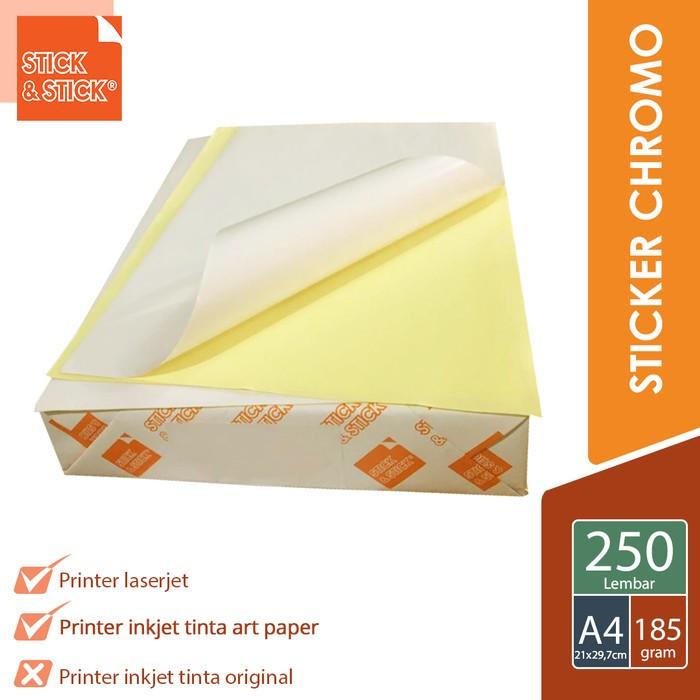 

S&S A4 Sticker Chromo Glossy Ultimate Quality 250 Sheets