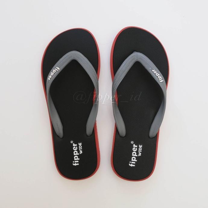 SANDAL FIPPER WIDE ORIGINAL FOR MAN - B/RED/GREY