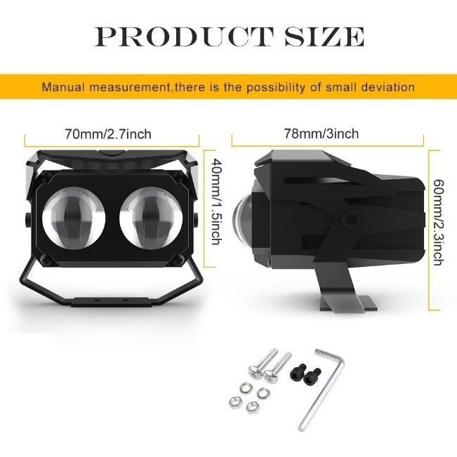 Lampu Tembak Sorot LED Laser Gun V12 M2 Lasergun D2 Motor Mobil MT27