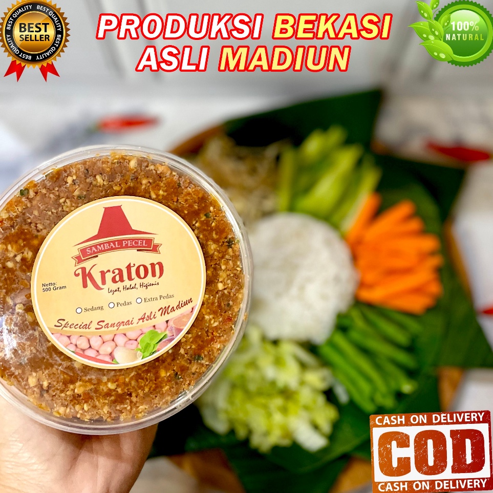 

Produk Keren BEST SELLER Sambal Pecel Madiun Asli Premium 250gr Bumbu Sambel Pecel Madiun Asli Cap Kraton Enak Lezat Sehat Bumbu Sate