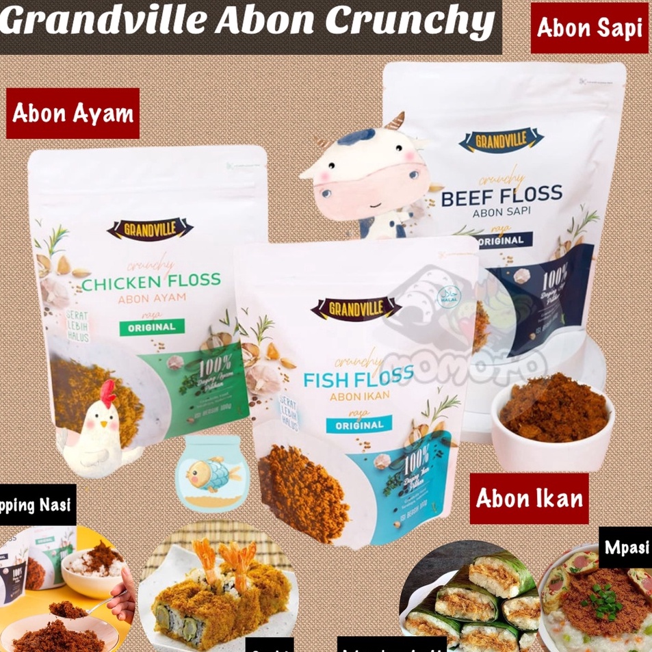 

CPBX3039 [Terkece Se-RI] Grandville Abon Sapi Ayam Ikan Crunchy Original Anak No MSG halal mpasi Penambah Nafsu Makan Penambah Berat Badan BB Booster MPASI Bayi Anti GTM