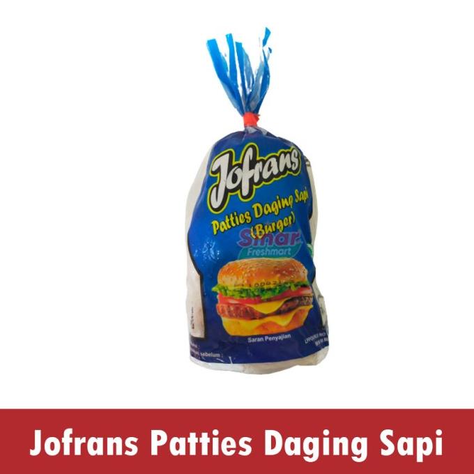 

[SINAR.FRESHMART] JOFRANS BURGER PATTIES / DAGING SAPI [900gr]