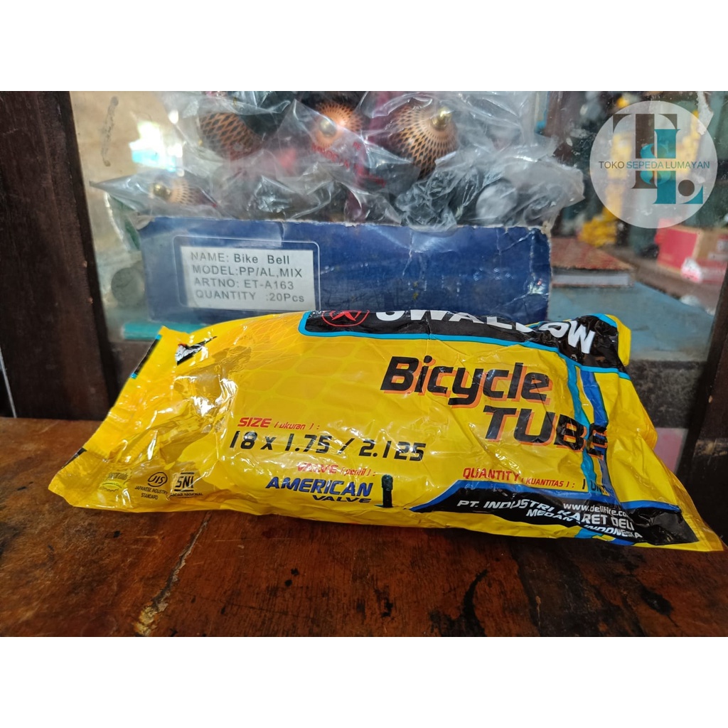 BAN DALAM SEPEDA ANAK SWALLOW UKURAN 18 DOP MOTOR UNTUK SEPEDA ANAK UKURAN 18