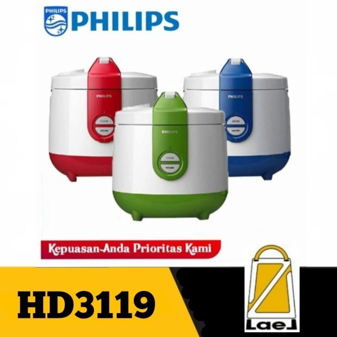 Philips Rice Cooker 2 Liter Hd3119 Rice Cooker 3 In 1 Merah Biru Hijau Store_Busta