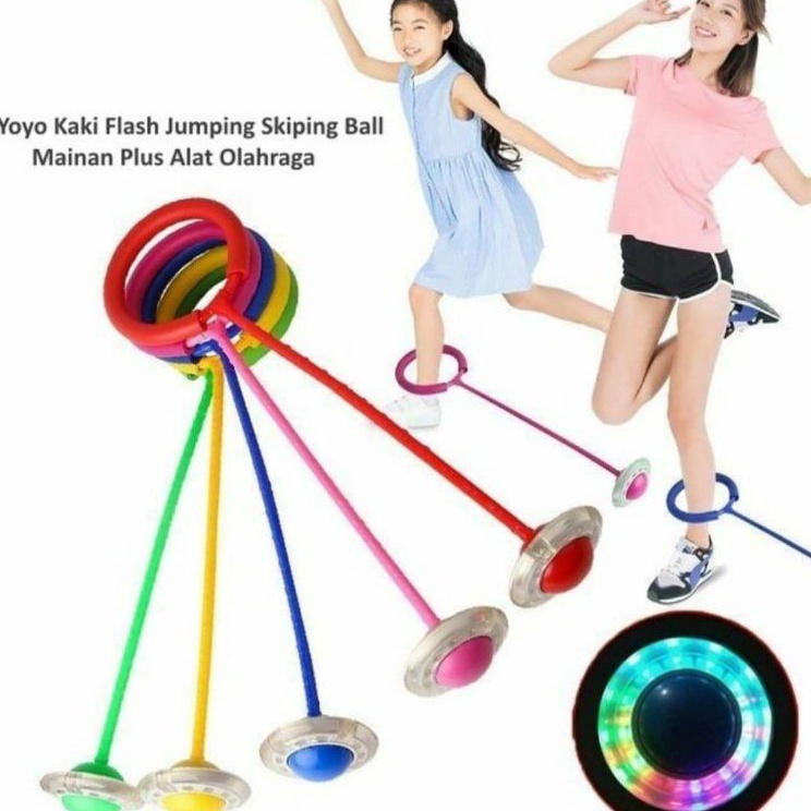 ｀Zag [READY STOCK] Mainan anak laki laki  hulahup kaki lampu led yoyo jumpball // Hula Hoop FULL LED