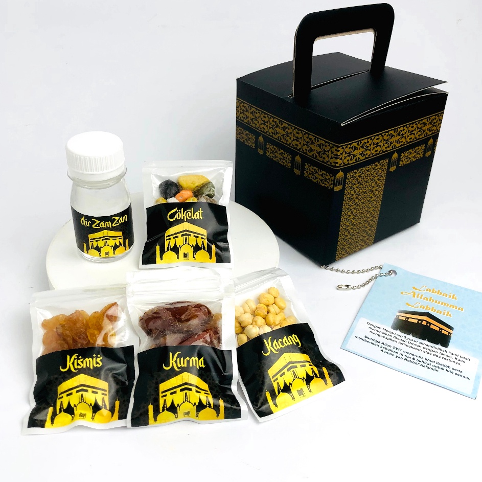 

ㄷ XC 109106 Souvenir Snack Umroh Kemasan BOX KABAH by Waqfi Store. Wangi Timur Tengah, Bentuk Kemasan Unik 《packingaman》 ♦