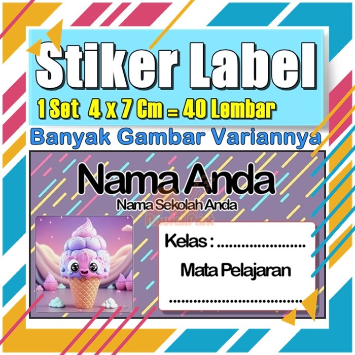 

Stiker Label Nama Buku Pelajaran Anak Karakter Hewan Lucu Cute Murah Sticker Kecil Banyak 20 Lembar Anime Vol-182