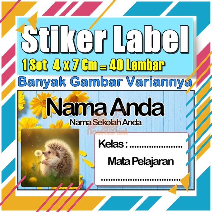 

Stiker Label Nama Buku Pelajaran Anak Karakter Hewan Lucu Cute Murah Sticker Kecil Banyak 20 Lembar Anime Vol-253