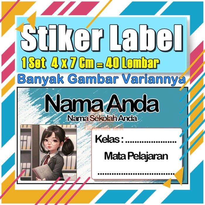 

Stiker Label Nama Buku Pelajaran Anak Karakter Hewan Lucu Cute Murah Sticker Kecil Banyak 20 Lembar Anime Vol-280