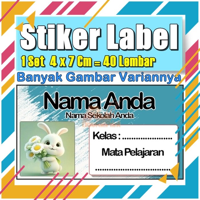 

Stiker Label Nama Buku Pelajaran Anak Karakter Hewan Lucu Cute Murah Sticker Kecil Banyak 20 Lembar Anime Vol-285