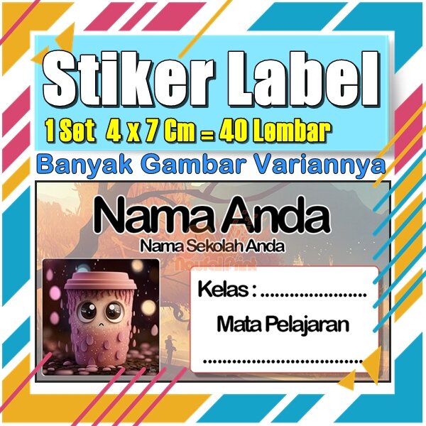 

Stiker Label Nama Buku Pelajaran Anak Karakter Hewan Lucu Cute Murah Sticker Kecil Banyak 20 Lembar Anime Vol-387