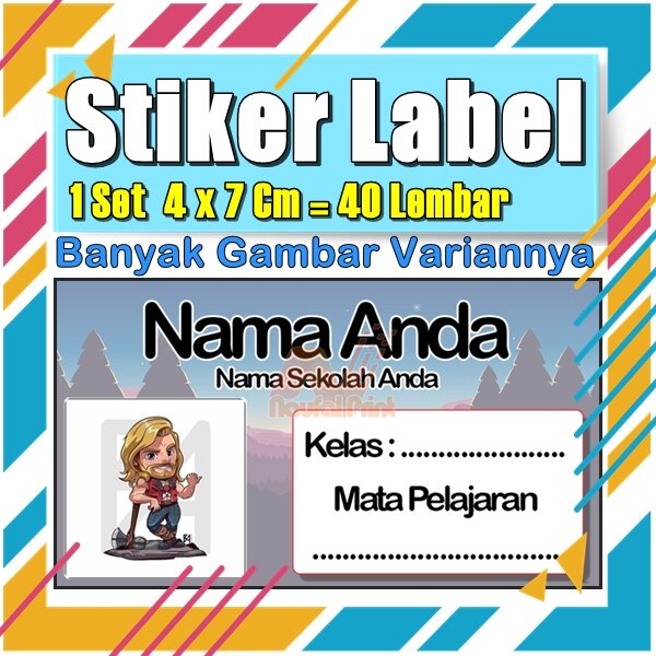 

Stiker Label Nama Buku Pelajaran Anak Karakter Hewan Lucu Cute Murah Sticker Kecil Banyak 20 Lembar Anime Vol-418