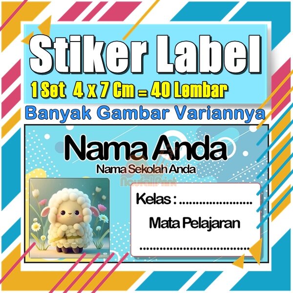 

Stiker Label Nama Buku Pelajaran Anak Karakter Hewan Lucu Cute Murah Sticker Kecil Banyak 20 Lembar Anime Vol-580