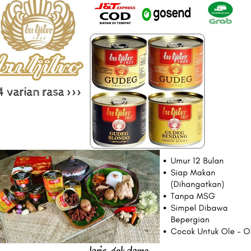 

GXBZ3914 Diskon !! GUDEG KALENG BU TJITRO OLE OLE KHAS JOGJA