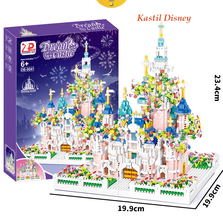 ❇Dsy Kastil disney/ Istana Princess Blok Bangunan / Dream Castle 3D Puzzle / Nano Block Mainan Kasti