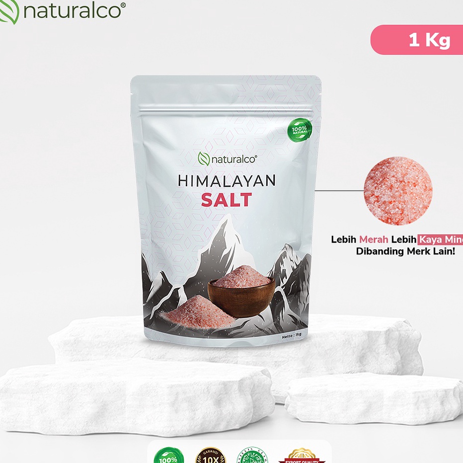 

➯⁂✯ Garam Himalaya Naturalco 1 Kg Himsalt Pink Salt Original Premium Natural Super Food | 100% Murni | Lebih Merah Lebih Kaya Mineral Diskon Promo