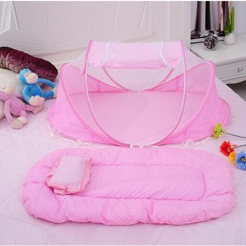 ★★ Dit Penutup Bayi Kl09 Kelambu Bayi Musik Series 3In1 Dengan Kasur Dan Bantal