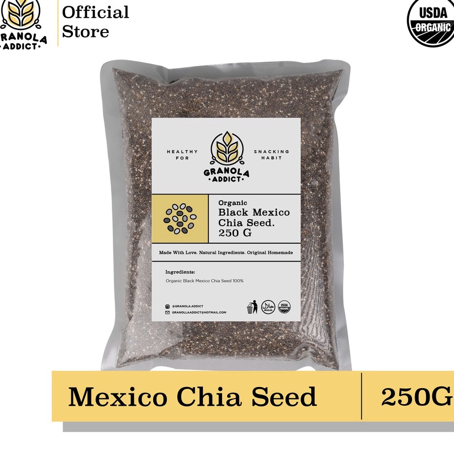 

Laris Granola Addict - Black Chia Seed Mexico Organic / Organik 250G