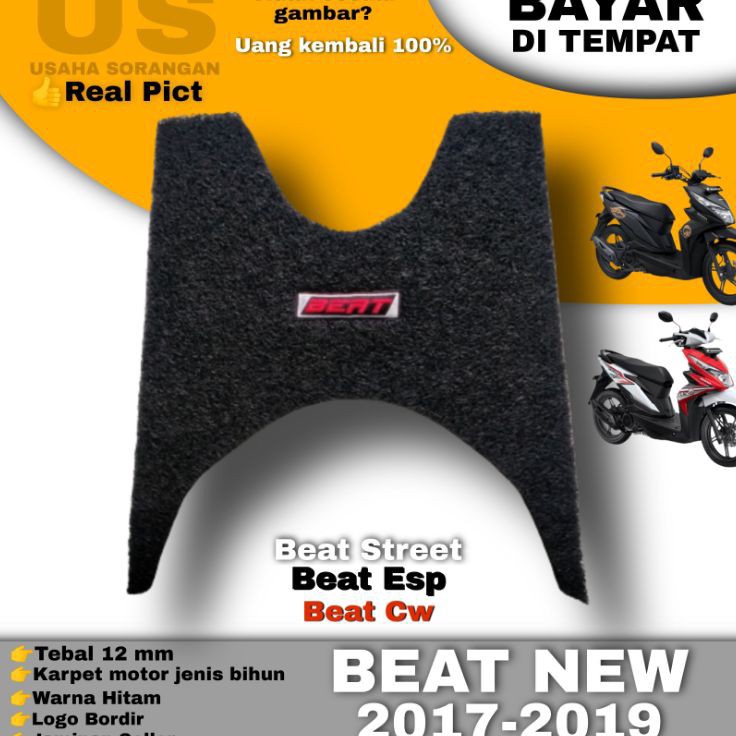 ☍ karpet beat/beat street/esp/karpet bihun/karpet mie/karpet serabut/karpet motor beat tahun 2017-20