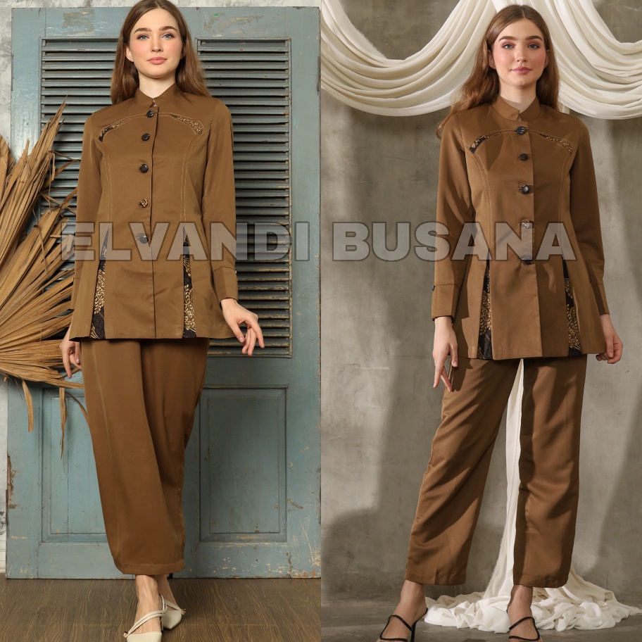 QLGR4926 【FsASH SALE】  SETELAN JAS WANITA B&V LYNELLE / SERAGAM KERJA BLAZER WANITA / SERAGAM GURU /