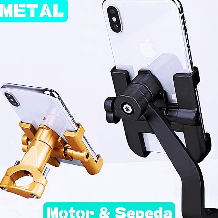 ➷PVO Phone Holder Motor Phone Holder Spion Motor Phone Holder Stang Motor Phone Holder Stang Sepeda 