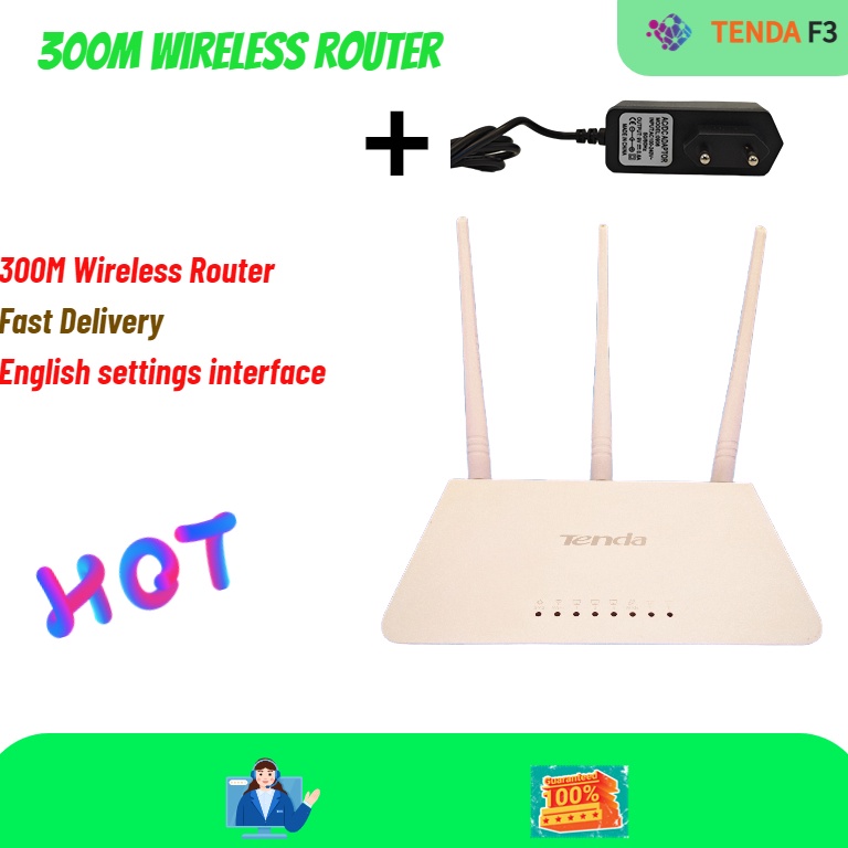 Terlaris.. ROUTER BEKAS TENDA F3 V6 (English Firmware Version) ALN