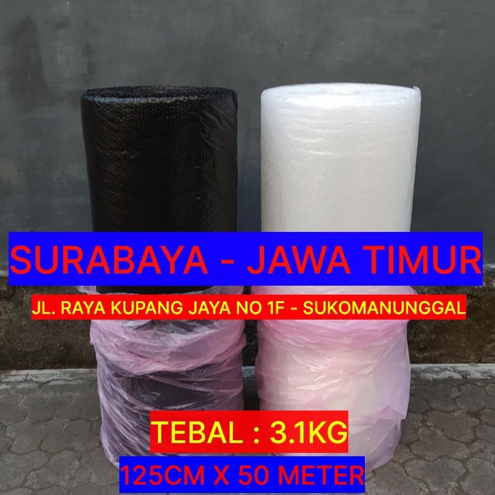 

8.8 Bubble Wrap Roll Hitam Bening Putih Susu Tebal Surabaya Barat Murah Grosir !!