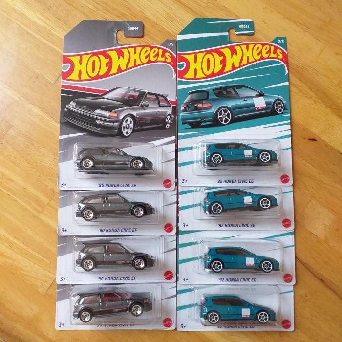 Hot Wheels Honda Civic Eg + Ef Set 2