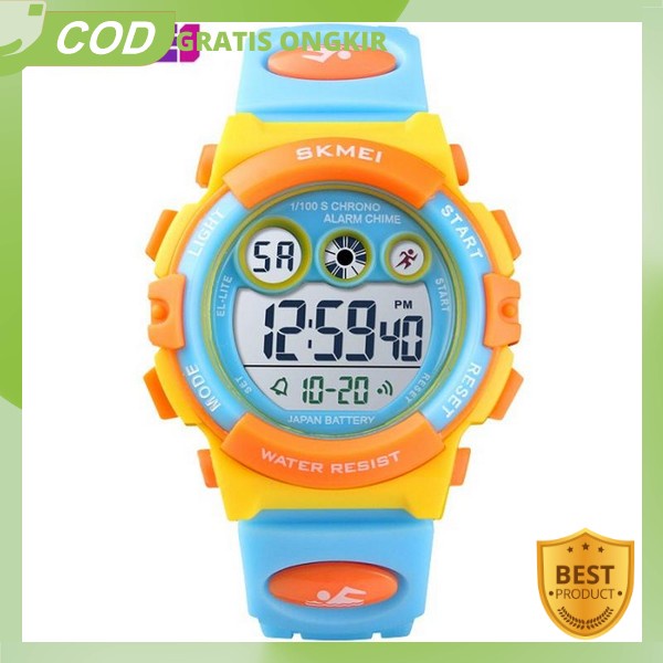 Watch Kids Sport Perempuan Laki2 Cartoon Bermotif Kekinian Watch Kids Model Waterprof Analog Digital