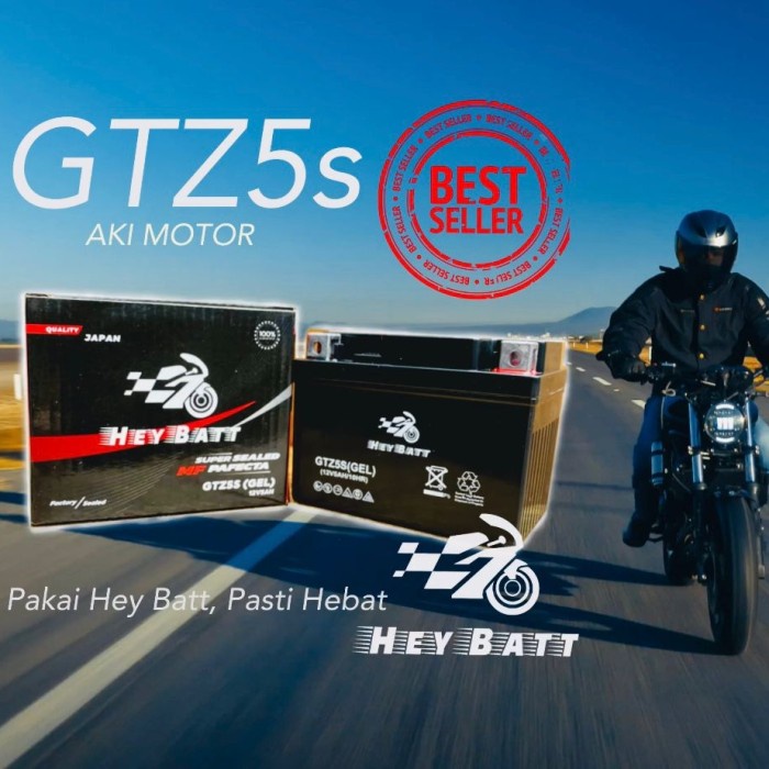 Aki Motor Honda Beat Heybatt Gtz-5S Gel