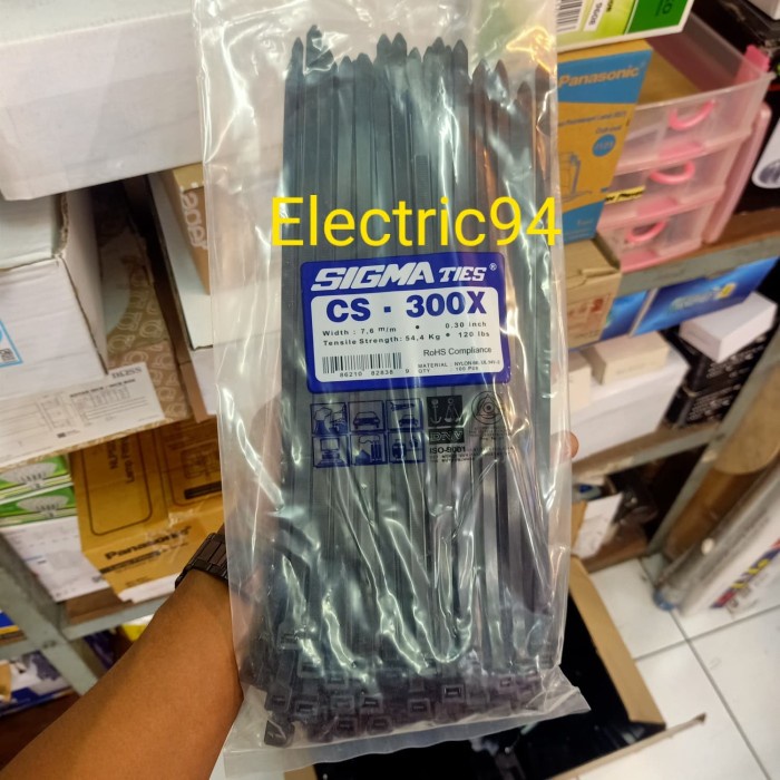 

Terlaris Kabel Ties / Kabel Tis / Cable Tie Cs-300X /30Cm Sigma Cs30X