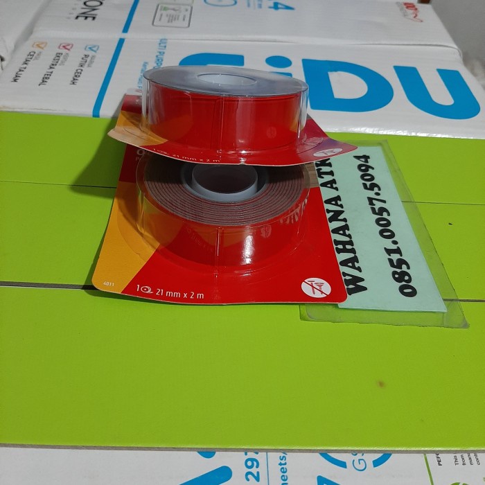 

JUAL 3M Scotch Double Tape PERMANENT Mounting 21 mm x 2 M - 4011