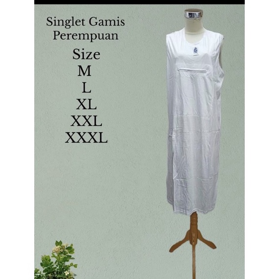 46 Singlet gamis umroh resleting Singlet gamis haji singlet kantong singlet wanita resleting daleman