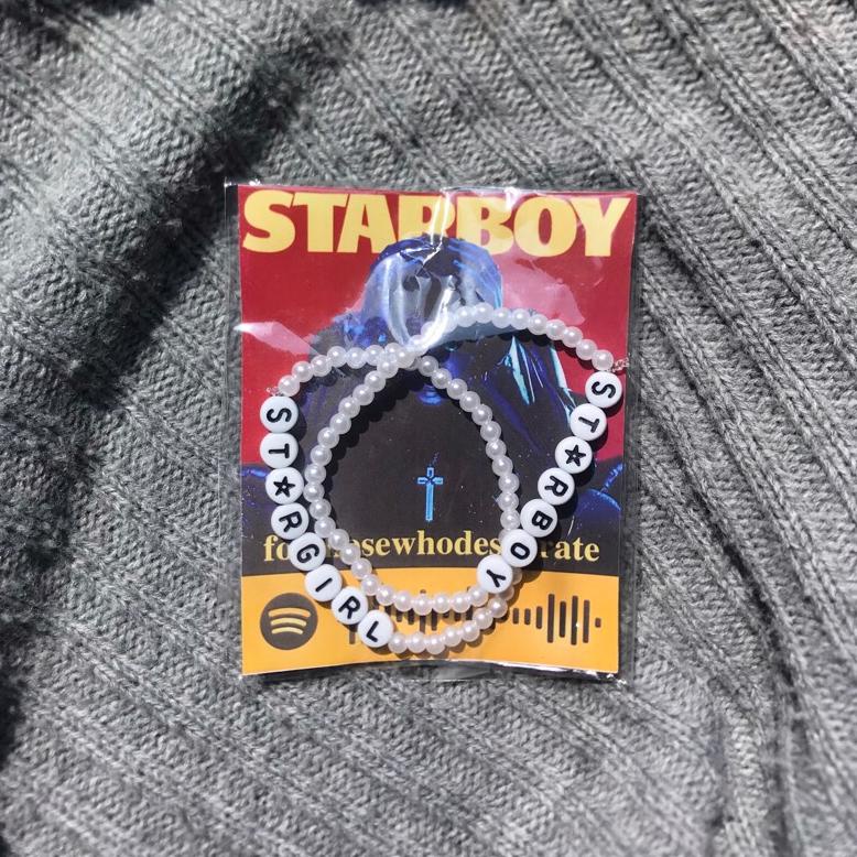 8.8 [Big Sale] Gelang Couple Starboy Stargirl The Weeknd Bracelet The Weeknd StRboy StRgirl Esthetic