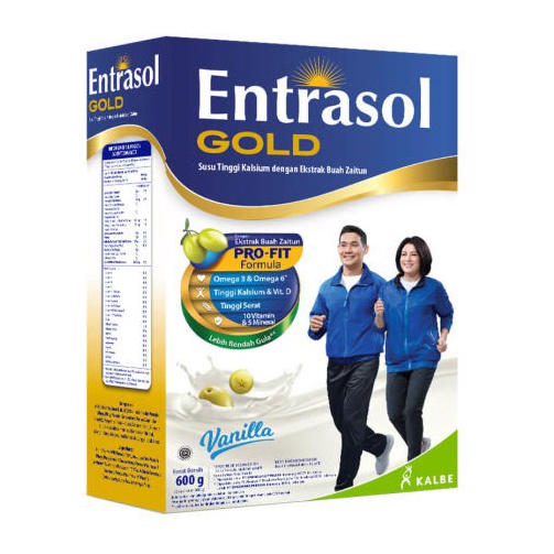 

Terlaris Entrasol Gold kemasan baru 580gr [600gr] Coklat/Vanila