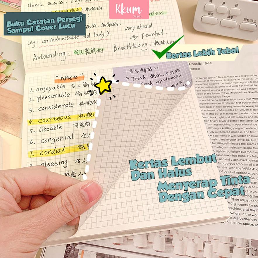 

8.8 [Big Sale] 100 Lembar Notebook Aesthetic Rabbit/ Buku Jurnal Persegi Cute Tebal New !!