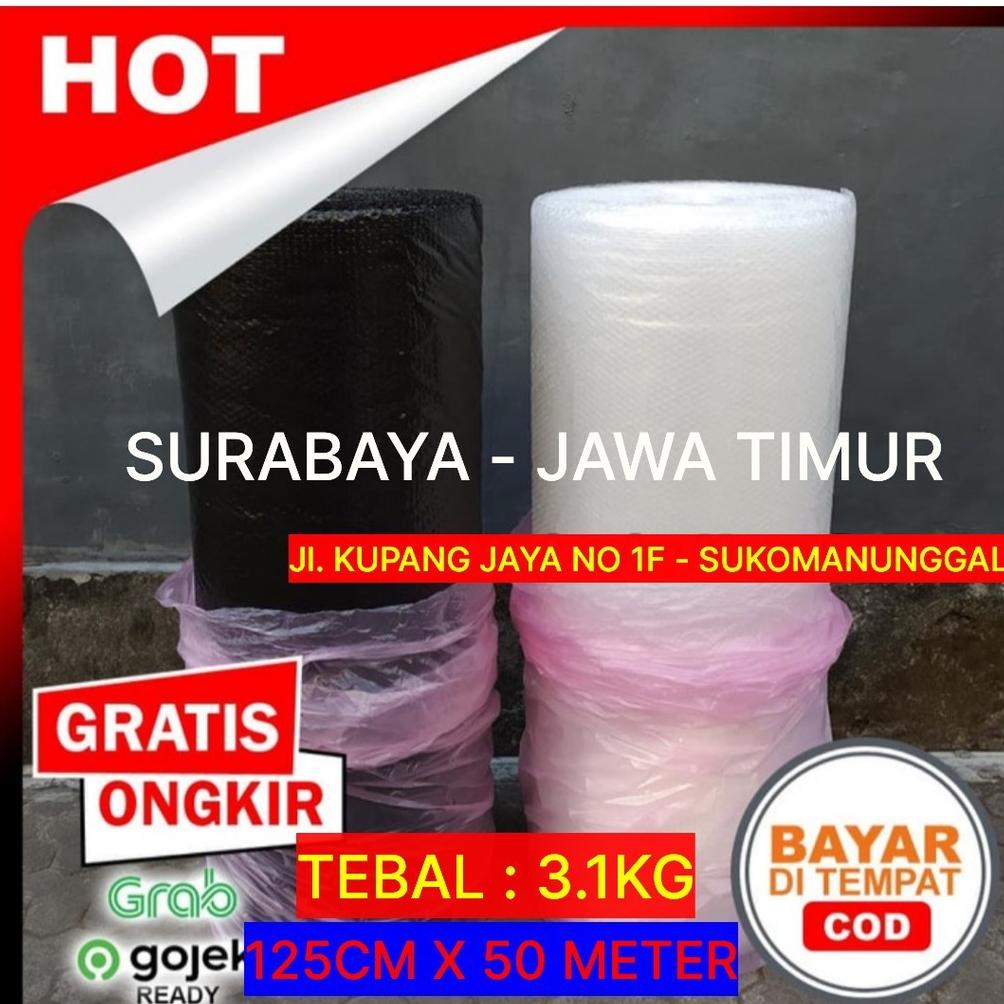 

8.8 Big Sale Bubble Wrap Roll Hitam Bening Putih Susu Tebal Surabaya Barat Murah Grosir !!