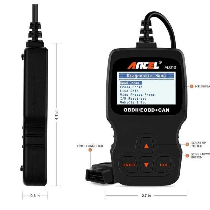 OBD2 Scanner Diagnostik Mobil - Ancel AD310 OBD2 Automotive Diagnostic