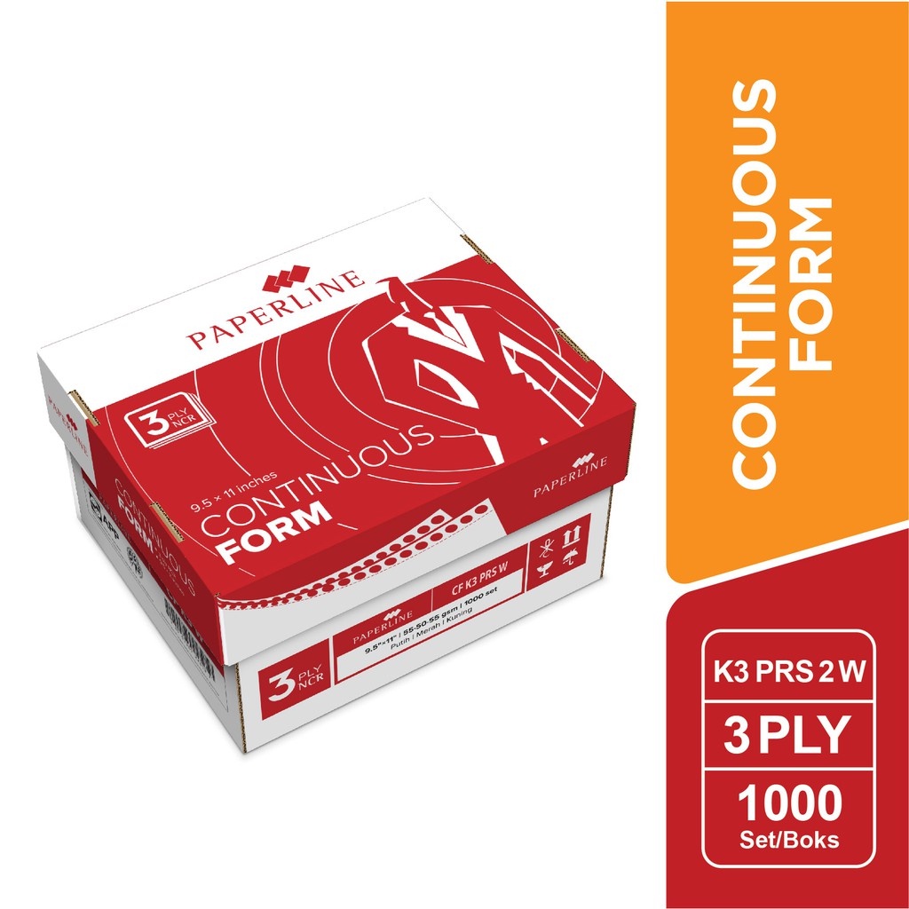 

Paperline CF 9,5" x 11 NCR 3 Ply PRS ( IRRA STORE )