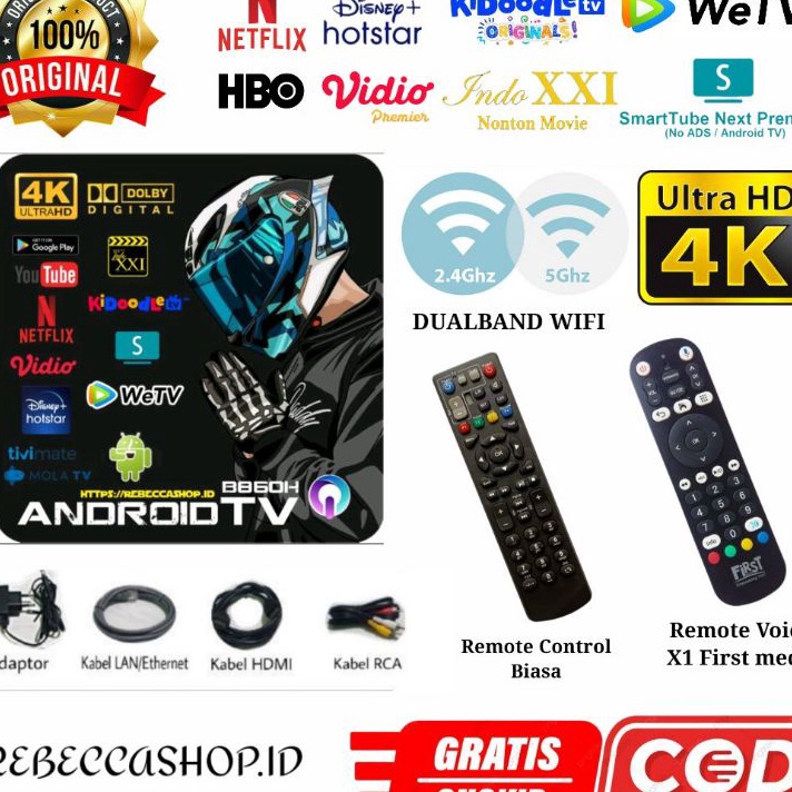 Best Produk STB Android Tv Box ZTE B680H Hybrid Full root Full chanel Apps