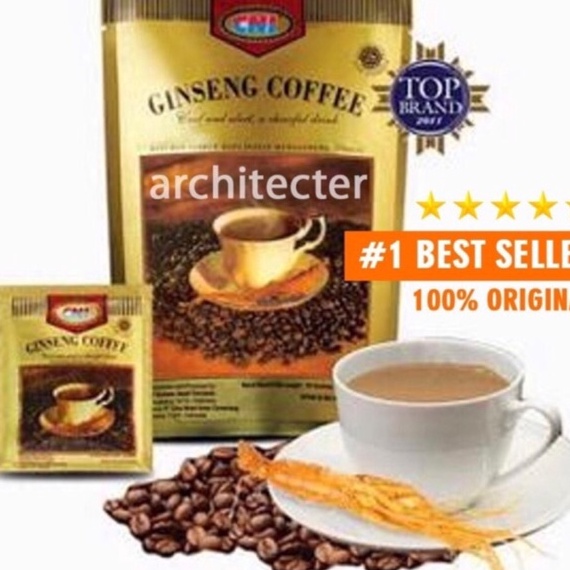 

ケ XX 3242 GINSENG COFFEE CNI KOPI GINSENG ASLI ORIGINAL ISI 20 SACHET STAR う