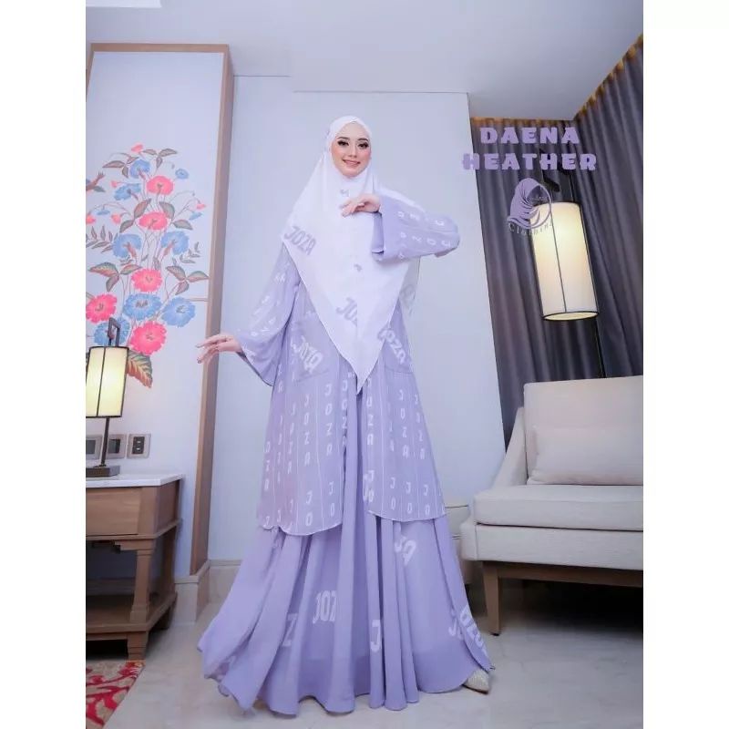 [JOZA CLOTHING] DRESS SET / GAMIS SYARI " DAENA HEATHER " BY JOZA CLOTHING