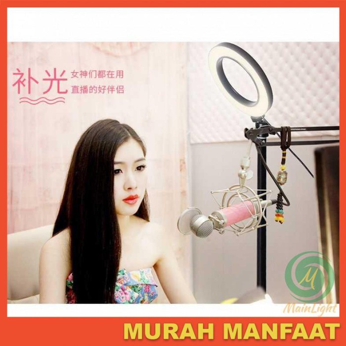 FLASH SALE RING LIGHT 6 INCH LED KAMERA 8W TAFFSTUDIO RL-19 TERMURAH