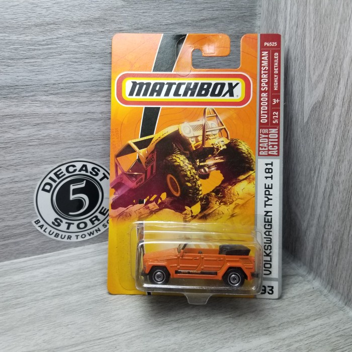 HOT SALE MATCHBOX VW VOLKSWAGEN TYPE THING 181 CAMAT SAFARI ORANGE TERBARU