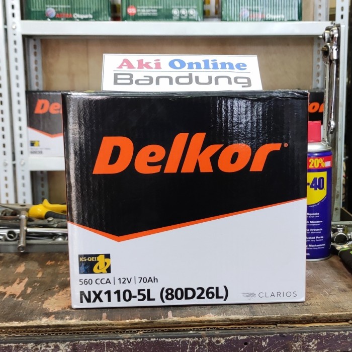 AKI MOBIL DELKOR NX110-5L 70AH INOVA DIESEL / FORTUNER BENSIN / PRADO