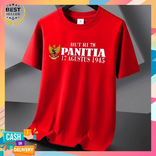 Baju Kemerdekaan 17 Agustus 2023 Dewasa Anak Laki Cewek Kaos Merah Putih 17Agustus Couple Lengan Pan