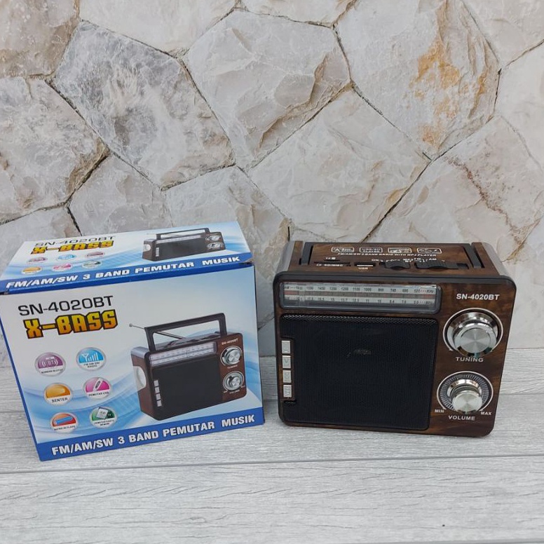 Murah banget speaker radio bluetooth murah radio baru SN-4020 BT radio jadul radio protabel FM AM SW pemutar MP3 USB memori card multi fungsi radio listrik radio cas radio batrek kering 51