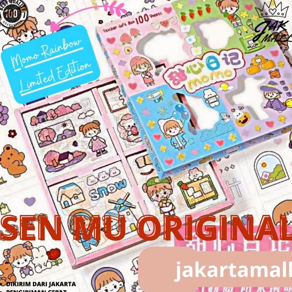 

♫ LXX 8891 100 Lembar Stiker Motif Kartun Korea Lucu Anti Air Dekorasi Handbook Scrapbook DIY JM Free Ongkir ♕