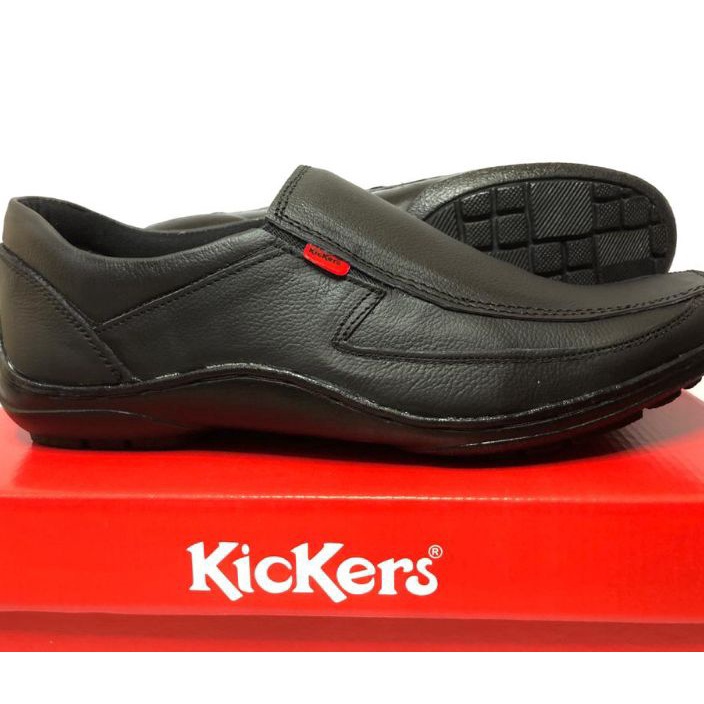 Import Terlaris SEPATU PANTOFEL HITAM KICKERS PANTOPEL KULIT ASLI FORMAL KERJA KANTORAN DINAS PRIA G