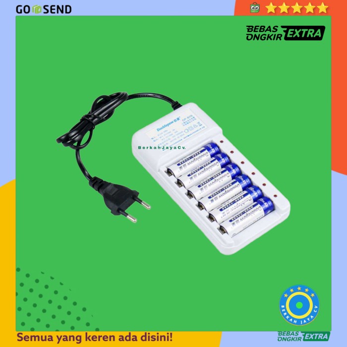 Ready Baterai Cas AA Set Charger Batu Baterai A2 Cas 1200mah